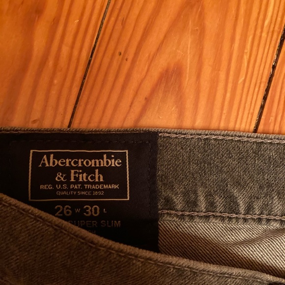 Dark Grey Abercrombie Fitch Jeans - Picture 2 of 2